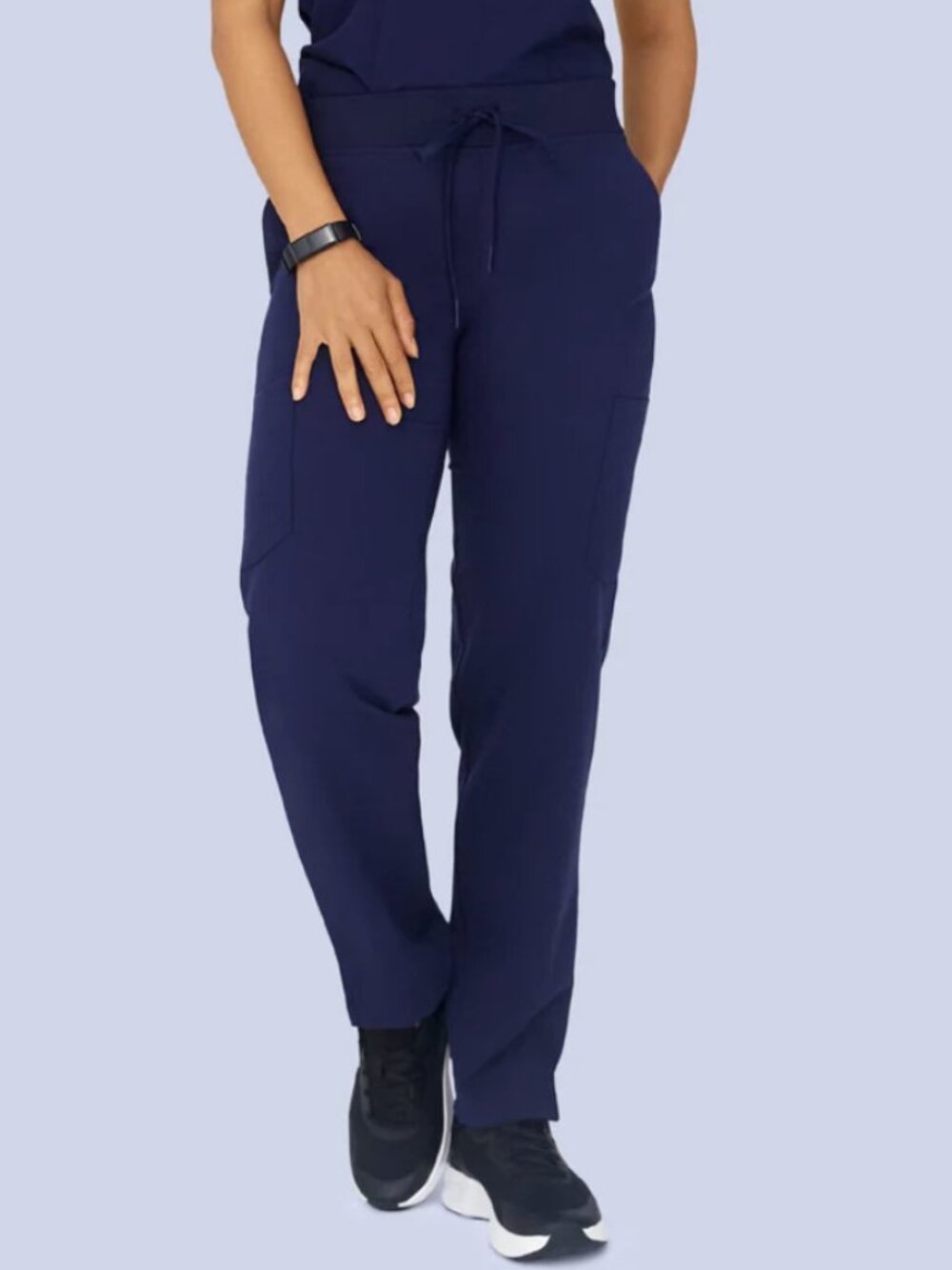 Mandala Navy Blue Scrub Pants